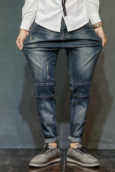 Ανδρικά φθινόπωρο ρετρό ελαστικό τζιν