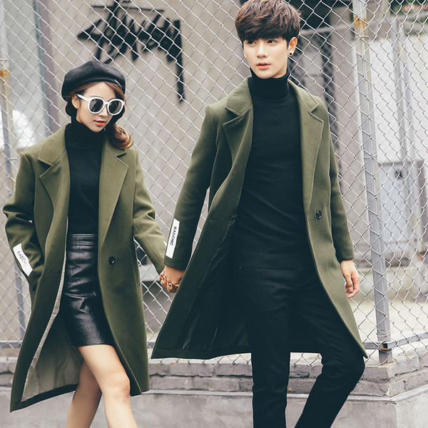 Unisex μακρύ και κομψό παλτό σε δύο χρώματα