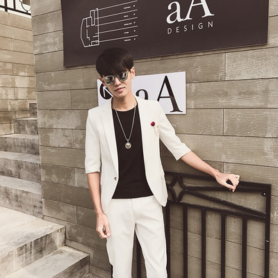 Много стилно мъжко сако с брошка в три цвята