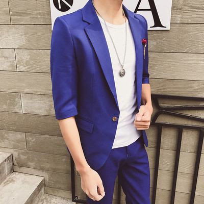 Много стилно мъжко сако с брошка в три цвята