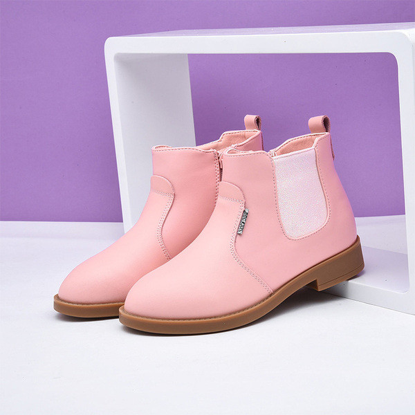 Παιδικές μπότες για κορίτσια με επίπεδη σόλα σε τρία χρώματα