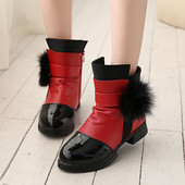 Παιδικά μπότες για ένα κορίτσι με φερμουάρ και κάτω σε διάφορα χρώματα