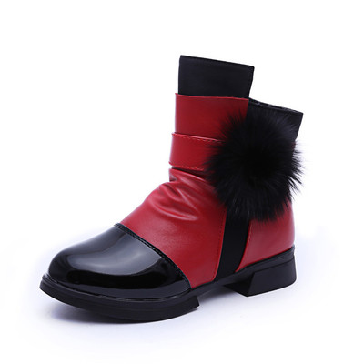 Παιδικά μπότες για ένα κορίτσι με φερμουάρ και κάτω σε διάφορα χρώματα