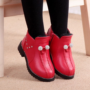 Κομψές παιδικές μπότες για κορίτσια με βότσαλα σε τρία χρώματα