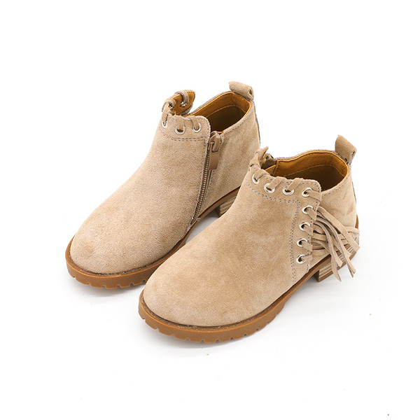 Κομψές παιδικές μπότες για κορίτσια σε τρία χρώματα