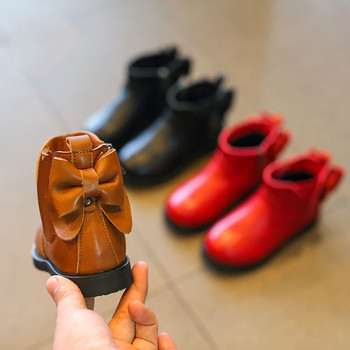 Μπότες φθινοπώρου-χειμώνα για κορίτσια οικολογικού δέρματος σε τρία χρώματα
