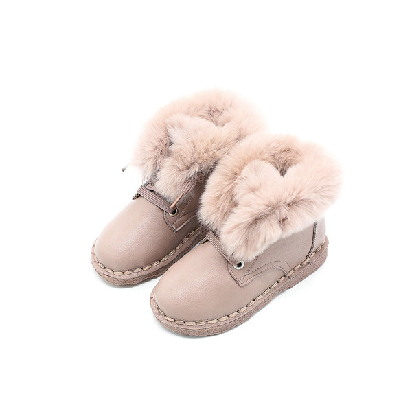 Αθλητικές κομψές μπότες για κορίτσια με χνούδι σε τρία χρώματα