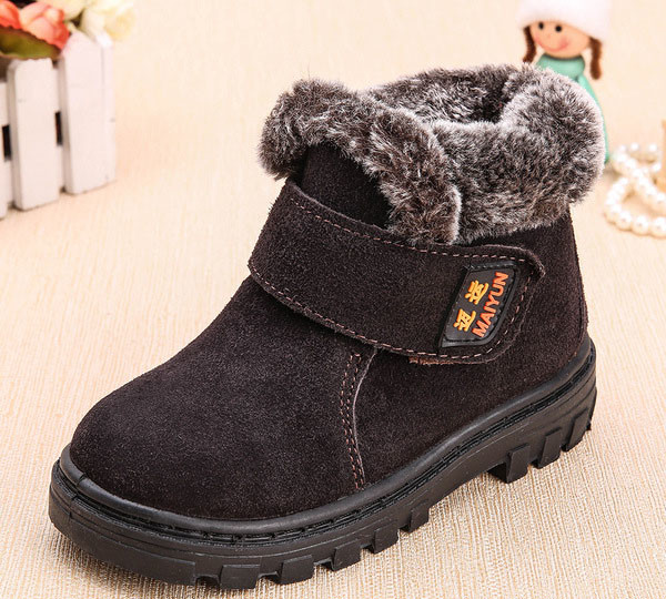 Παιδικές χειμωνιάτικες μπότες για κορίτσια και αγόρια με αυτοκόλλητα σε διάφορα χρώματα