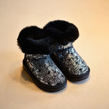 Κομψές χειμωνιάτικες μπότες για κορίτσια με χνούδι