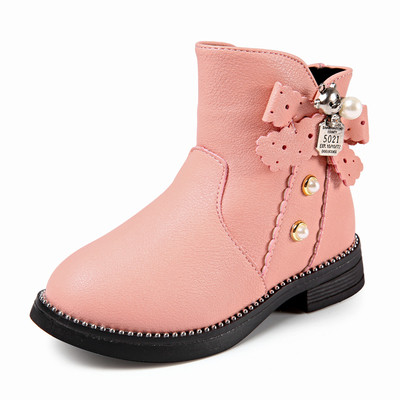 Παιδικά κομψά αγόρια για κορίτσια με μαργαριτάρια και κορδέλα σε τρία χρώματα