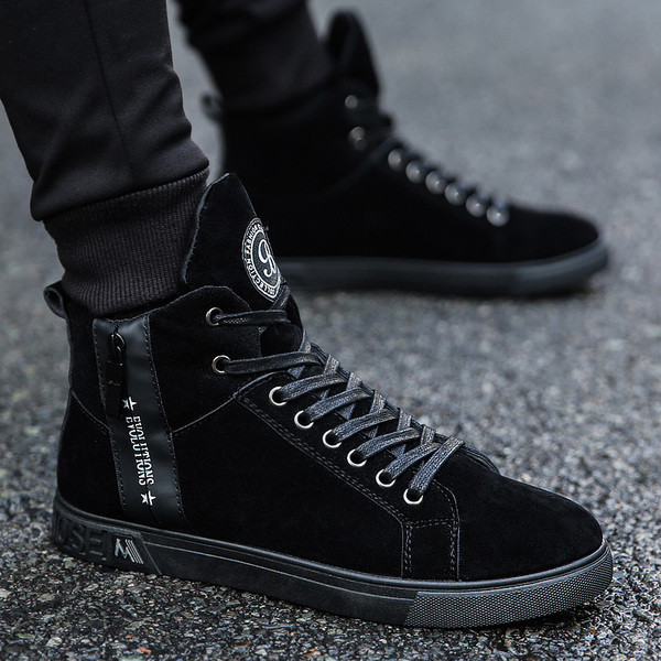 Κομψά ανδρικά πάνινα παπούτσια σε τρία χρώματα από οικολογικό σουέτ