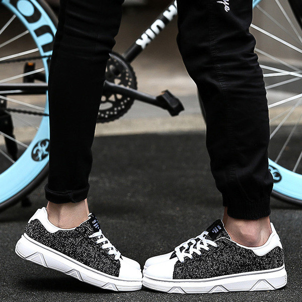 Περιστασιακά ανδρικά πάνινα παπούτσια με ψηλά πέλματα