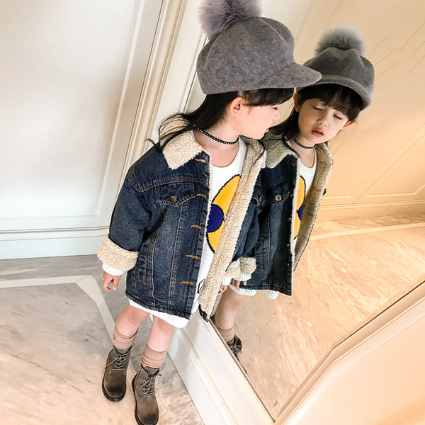 Μπουφάν μπουφάν με μάλλινο βαμβάκι για κορίτσια