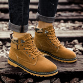 Χειμερινές μπότες ανδρών με ανθεκτική σόλα