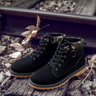 Χειμερινές μπότες ανδρών με ανθεκτική σόλα