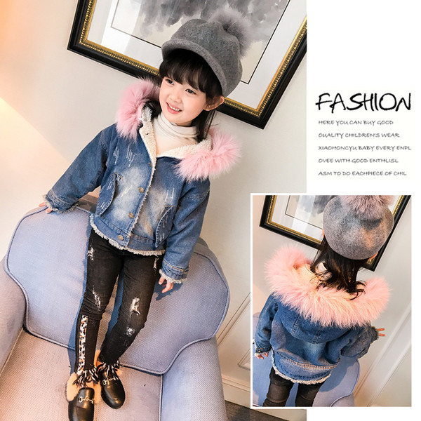 Μπουφάν με μάλλινο τζιν, με επένδυση από μαλλί και κουκούλα με κουκούλα