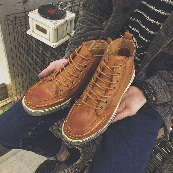 Σπορ-κομψά αθλητικά πάνινα παπούτσια ανδρικά σε δύο χρώματα