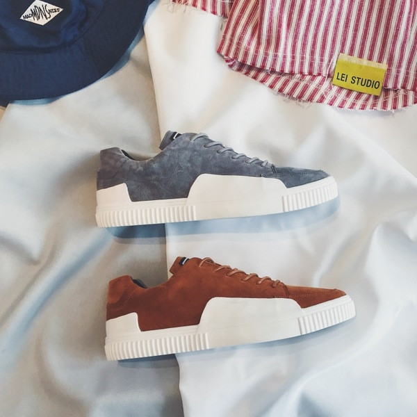 Κομψά πάνινα παπούτσια ανδρών από οικολογικό σουέτ σε τρία χρώματα