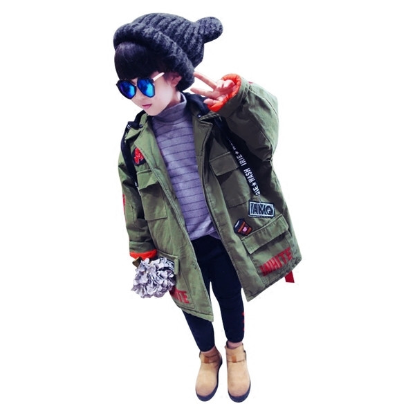 Παιδικό μακρύ πουκάμισο χειμώνα-χειμώνα με κουκούλα για αγόρια