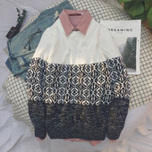 Πουλόβερ ανδρών με ωραία πλεκτά