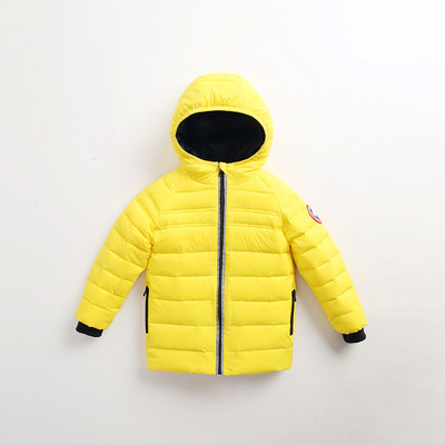 Παιδικό casual μπουφάν με κουκούλα και εκτύπωση σε μανίκια σε διάφορα χρώματα