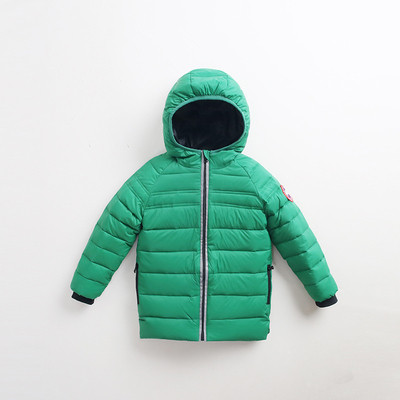 Παιδικό casual μπουφάν με κουκούλα και εκτύπωση σε μανίκια σε διάφορα χρώματα