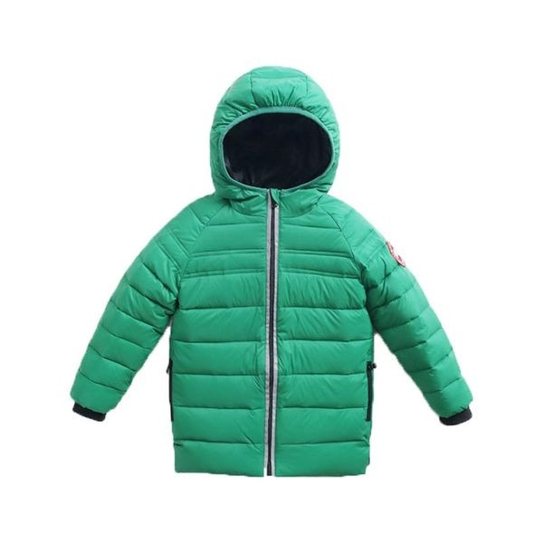 Παιδικό casual μπουφάν με κουκούλα και εκτύπωση σε μανίκια σε διάφορα χρώματα