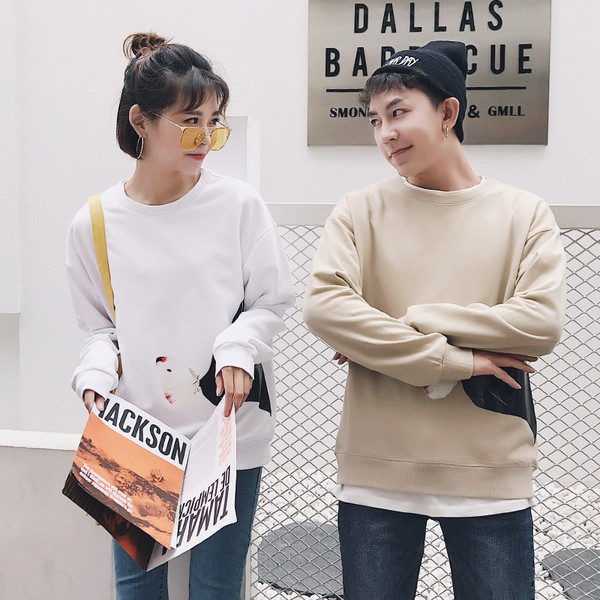 Unisex φούστα με μακρύ μανίκι φθινόπωρο με ενδιαφέρουσα εφαρμογή