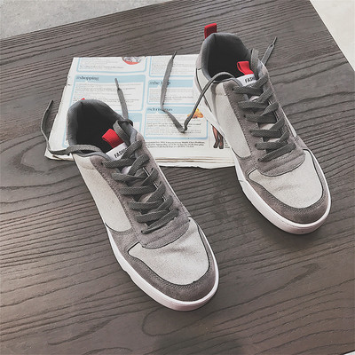 Μοντέρνα αρσενικά πάνινα παπούτσια σε 2 χρώματα