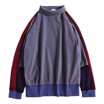 Стилен мъжки пуловер с поло яка в два цвята