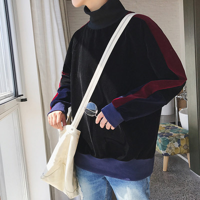 Κομψό πουλόβερ ανδρών με κολάρο σε δύο χρώματα