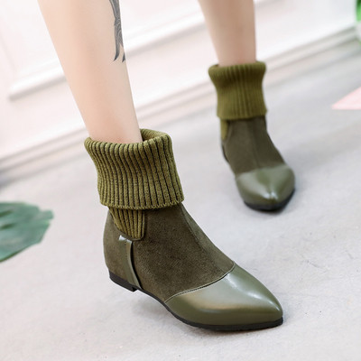 Casual μπότες κυρίες - αιχμηρές και σε διάφορα χρώματα