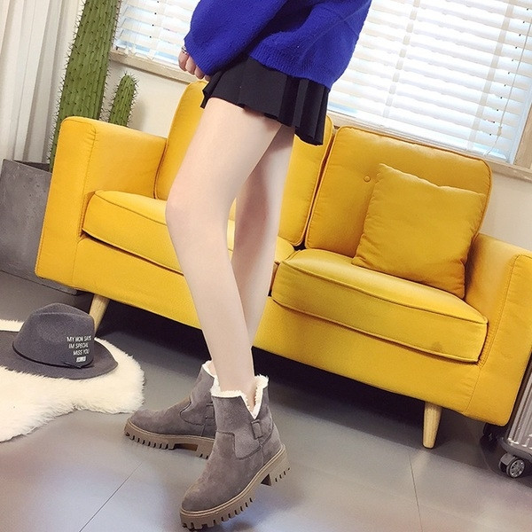 Καθημερινές ελαφρές μπότες κυρίες με ανθεκτική σόλα σε δύο χρώματα