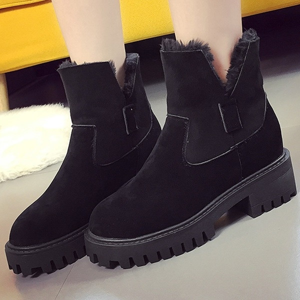 Καθημερινές ελαφρές μπότες κυρίες με ανθεκτική σόλα σε δύο χρώματα