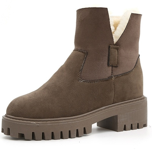 Καθημερινές ελαφρές μπότες κυρίες με ανθεκτική σόλα σε δύο χρώματα