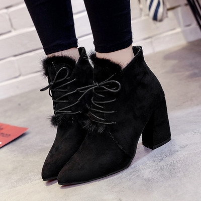 Κομψές κυρίες μπότες - Κομψή και ελαφριά οικολογική σουέτ, κατάλληλη για καθημερινή ζωή