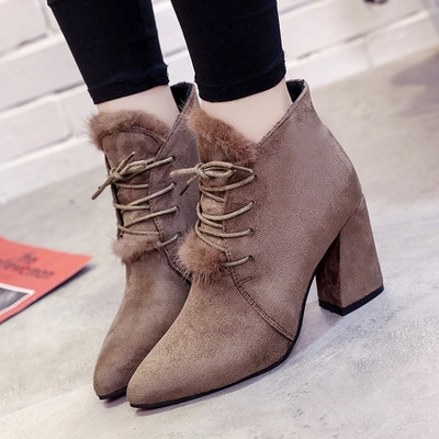 Κομψές κυρίες μπότες - Κομψή και ελαφριά οικολογική σουέτ, κατάλληλη για καθημερινή ζωή