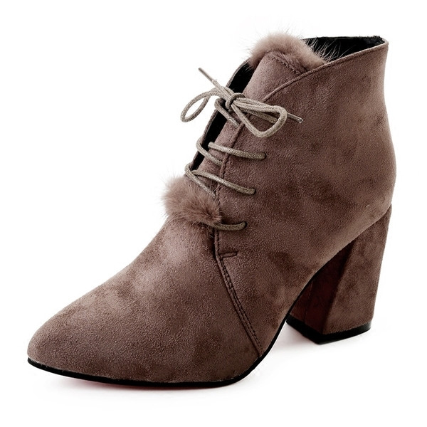 Κομψές κυρίες μπότες - Κομψή και ελαφριά οικολογική σουέτ, κατάλληλη για καθημερινή ζωή