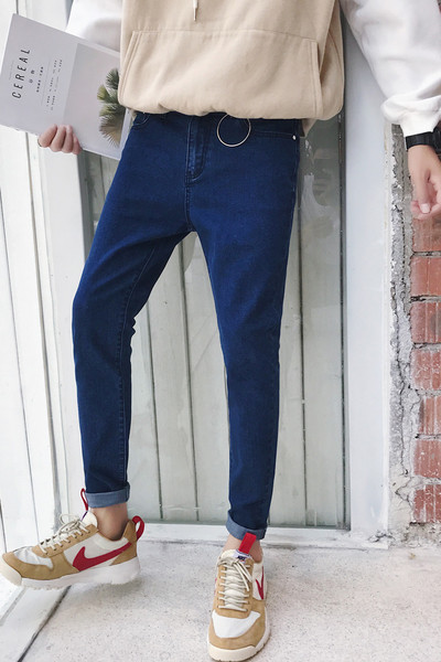 Μονόπρινα τζιν μοντέρνα με δαχτυλίδι, σε τρία χρώματα