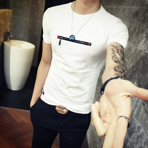 Τριαντάφυλλο άνδρας με διακοσμητικό φερμουάρ σε τέσσερα χρώματα