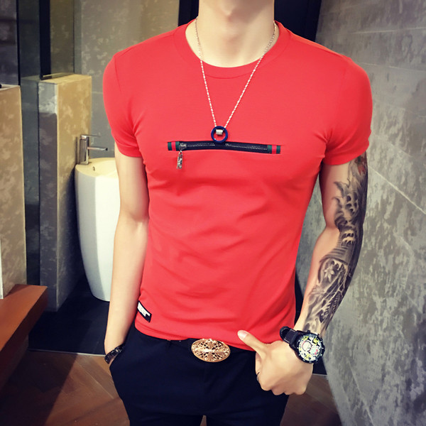 Τριαντάφυλλο άνδρας με διακοσμητικό φερμουάρ σε τέσσερα χρώματα