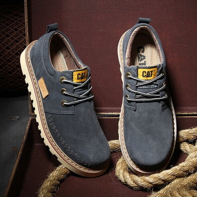 Ανδρικά παπούτσια σε οικολογικό σουέτ σε τρία χρώματα