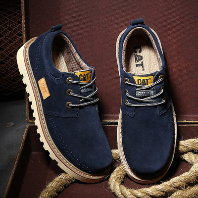 Ανδρικά παπούτσια σε οικολογικό σουέτ σε τρία χρώματα