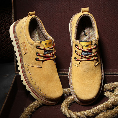 Ανδρικά παπούτσια σε οικολογικό σουέτ σε τρία χρώματα