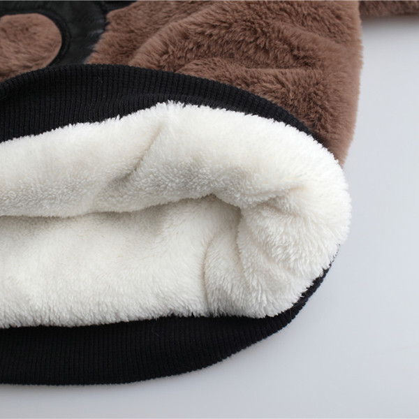 Детска плюшена блуза за момичета в два цвята