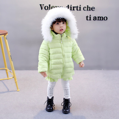 Παιδικό χειμωνιάτικο σακάκι με πίσω κορδέλα και κουκούλα με κουκούλα