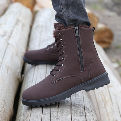 Ζεστές ανδρικές μπότες με ανθεκτική σόλα σε διαφορετικά χρώματα