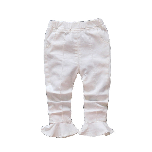 Κομψά παιδικά παντελόνια για κορίτσια σε μαύρο και άσπρο