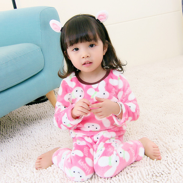 Παιδική πιτζάμες για κορίτσια σε δύο αποχρώσεις