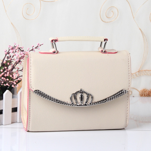 Απλή τσάντα με κορώνα σε διάφορα χρώματα